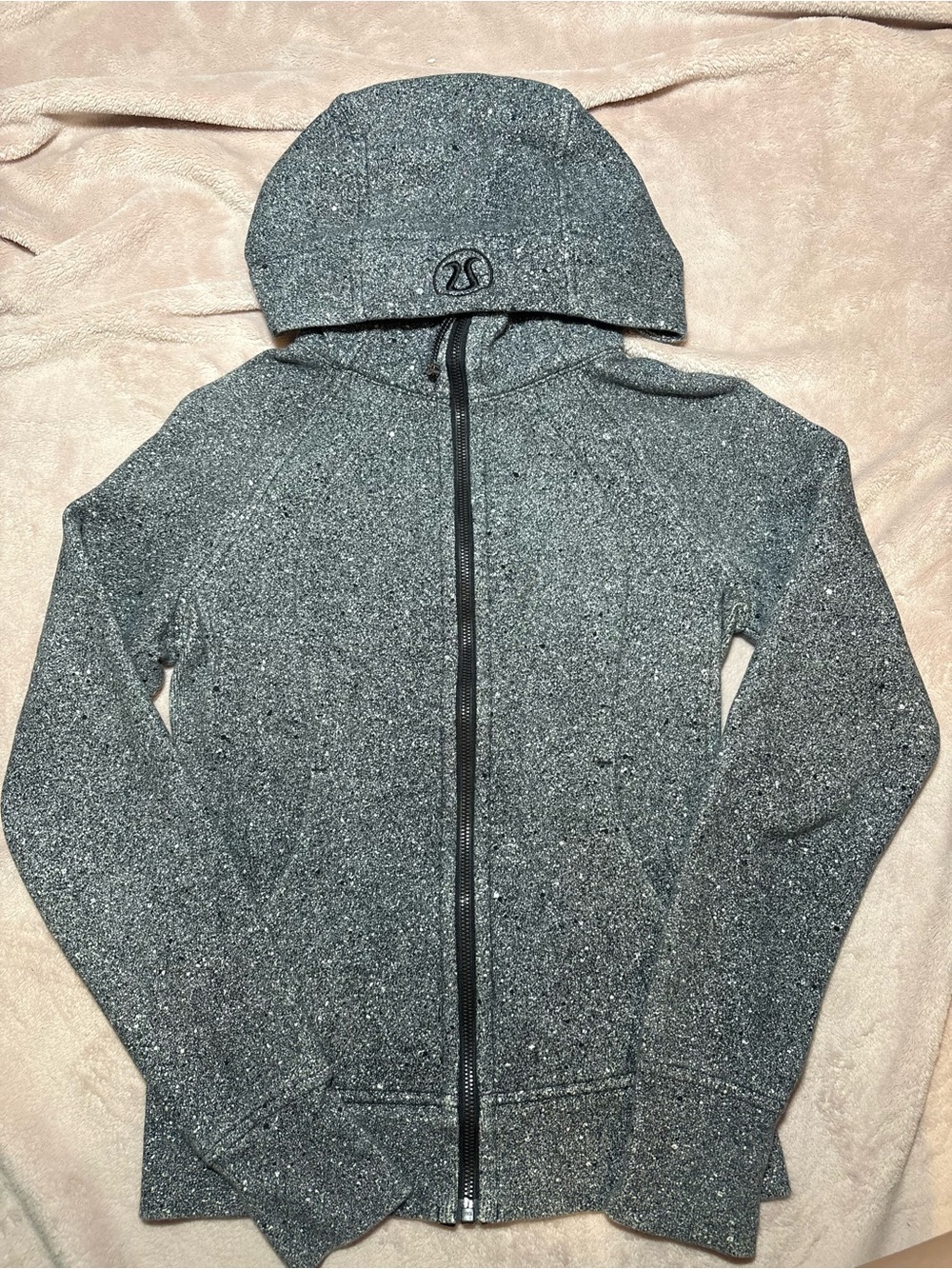 lululemon athletica Speckled Charcoal Gray Full-Zip Scuba